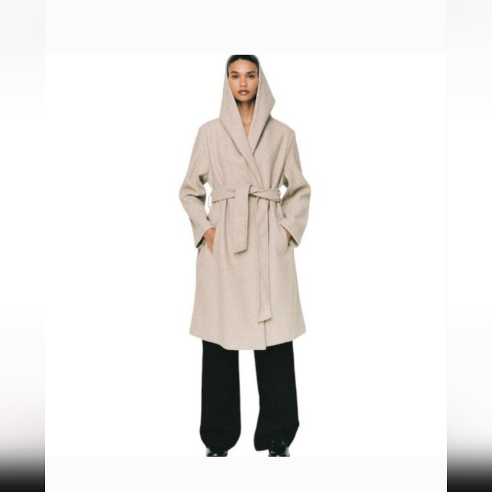Zara Hooded Coat Small